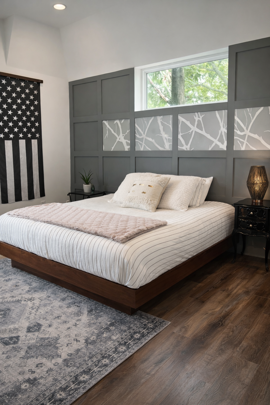 Short-term rental bedroom prepared for an arriving guest